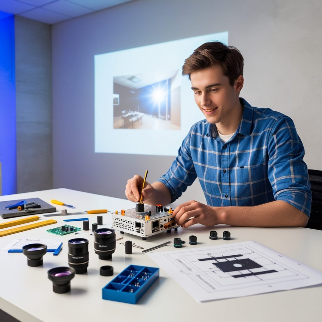 آموزش ساخت ویدیو پروژکتور خانگی